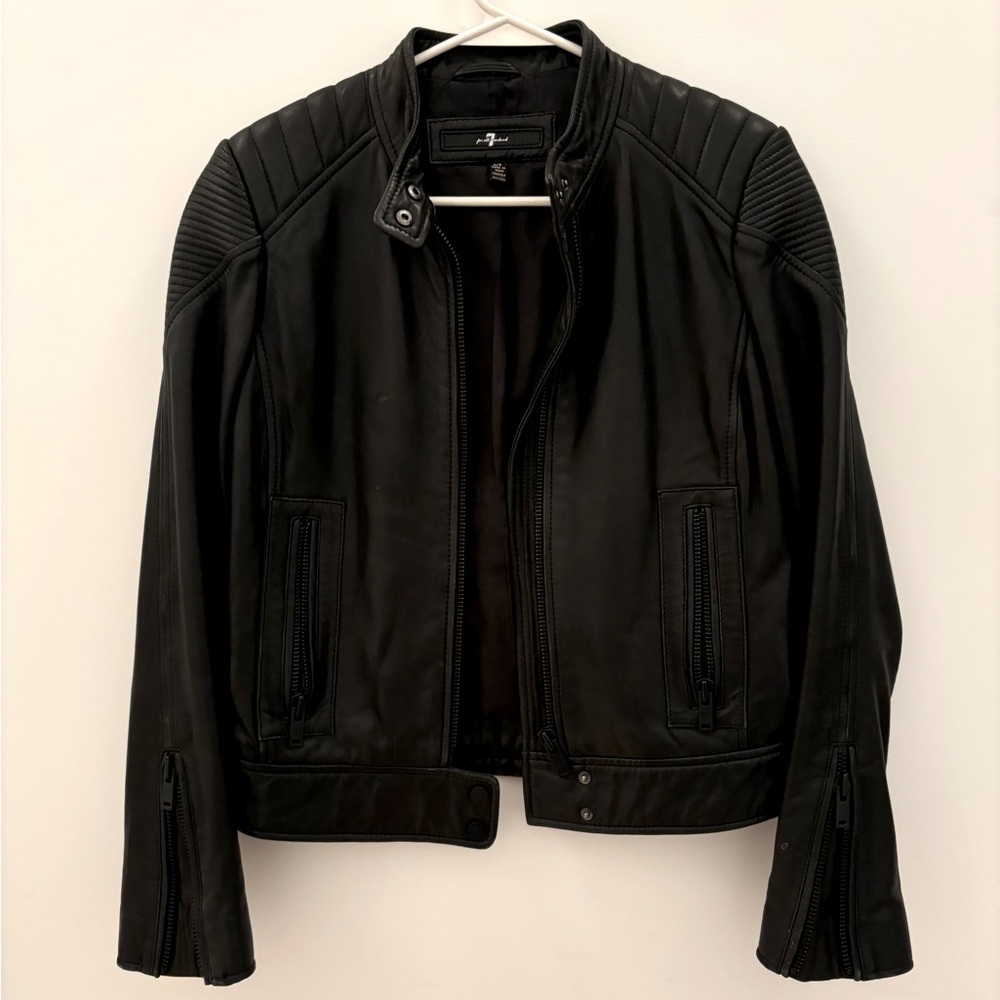 7 For All Mankind Leather Jacket